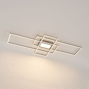 Lindby Caitlin stropné LED svietidlo, nikel