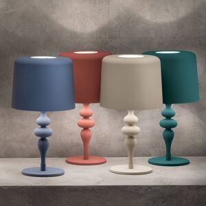 Stolná lampa Eva TL1 M, výška 53 cm červená